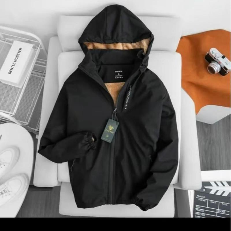 Áo khoác gió nam nữ 2 lớp lót lông in ngực hàng loại 1,siêu ấm,chống nước,cản gió,chống tia UV Menswear Jacket Nhung áo gió nỉ