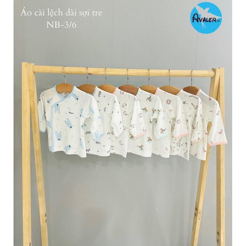 AVALER - Áo dài tay sơ sinh vải sợi tre siêu mềm cho bé trai/bé gái