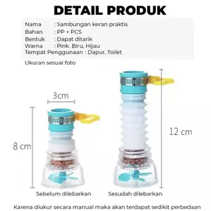 TS Penyaring filter kran air yang bisa di setting / Sambungan Kran Air Baru Tempat Cuci Piring Filter Penyaring Kotoran