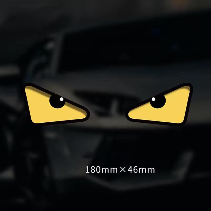 <New Product Promotion>Eye Reflective Sticker Motorcycle Body Helmet Windshield Tailbox Eye Stickers 1