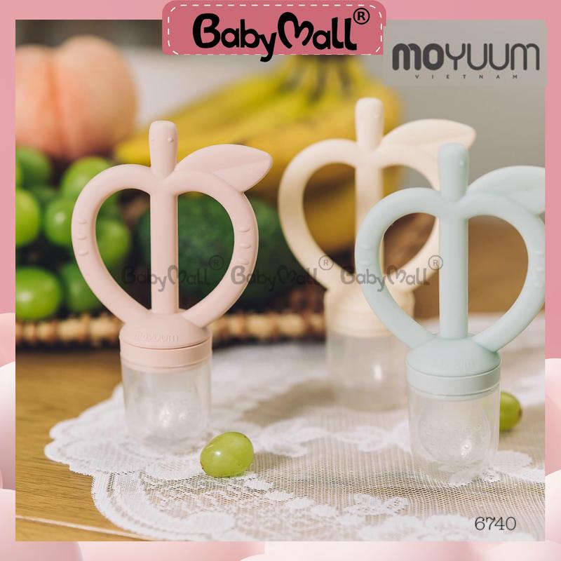 Túi nhai silicon chống hóc kiêm gặm nướu Moyuum Korea cho bé - 6740