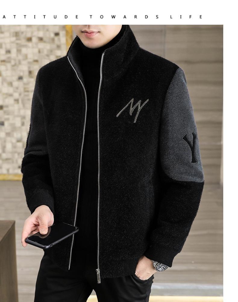 Product Introduction of 2024 new men's letter casual jacket, zipper cardigan design, comfortable and soft fabric, casual and versatile. 11