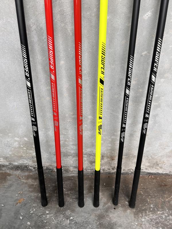 Cán Vợt Câu Dài, Cán Vợt Cacbon Có 4 Màu Xanh,Vàng,Đỏ,Đen Fishing Đi Câu Bắt Cá Câu Cá