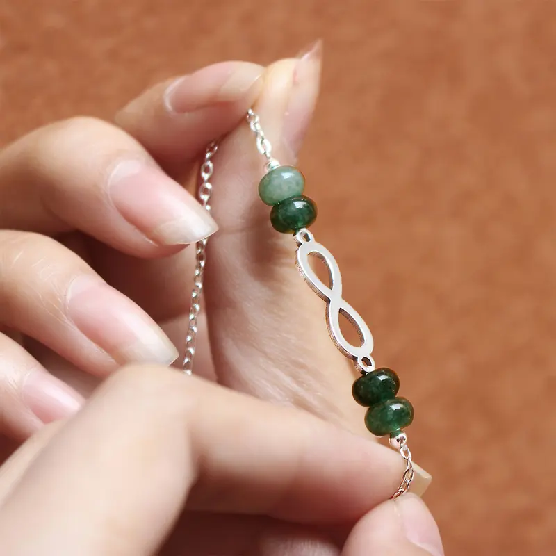Vòng Đá Tự Nhiên Vòng Diên Ngũ Hành Theo Mệnh Lắc Tay Pancharm Lắc Tay nữ Tổ Hợp 4 Đá Phong Thủy Cùng Loại Minisize 2
