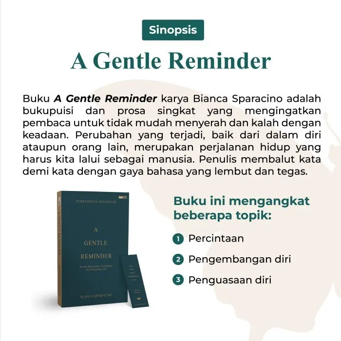 Buku Original Bahasa Indonesia A Gentle Reminder - Bianca Sparacino (Renebook) 5