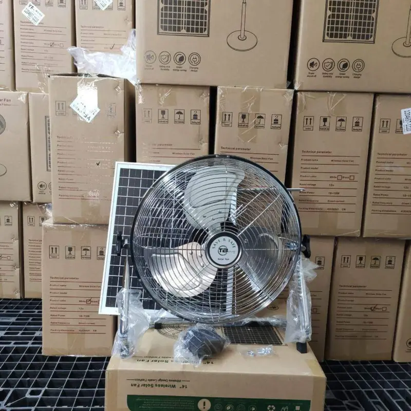 Quạt năng lượng mặt trời, quạt tích điện năng lượng mặt trời, quạt 1