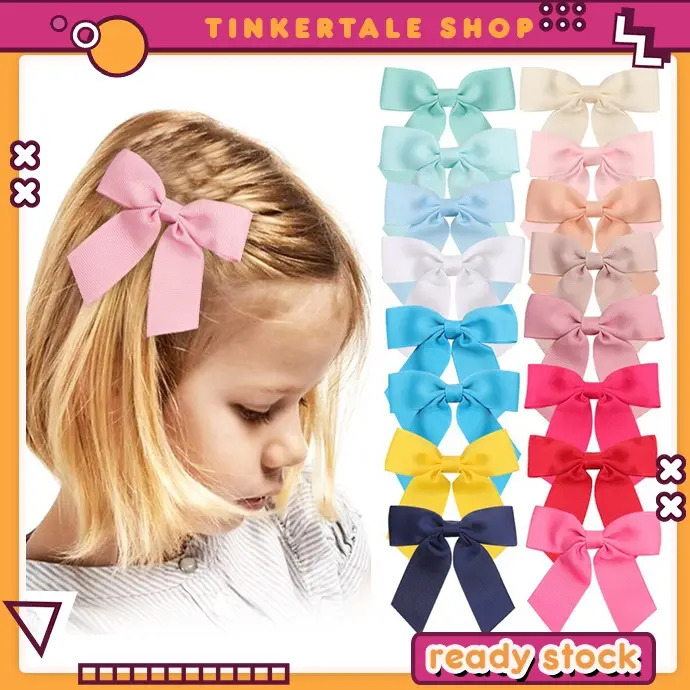 Getah Rambut Riben Bow Knot Beautiful Ribbon Hair Clips Pin Rambut Pengikat Rambut ...