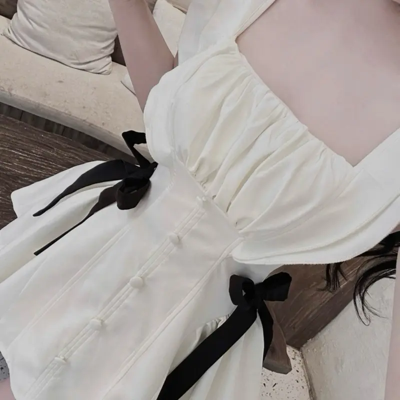 Váy thô cánh tiên đính nơ eo xinh 2