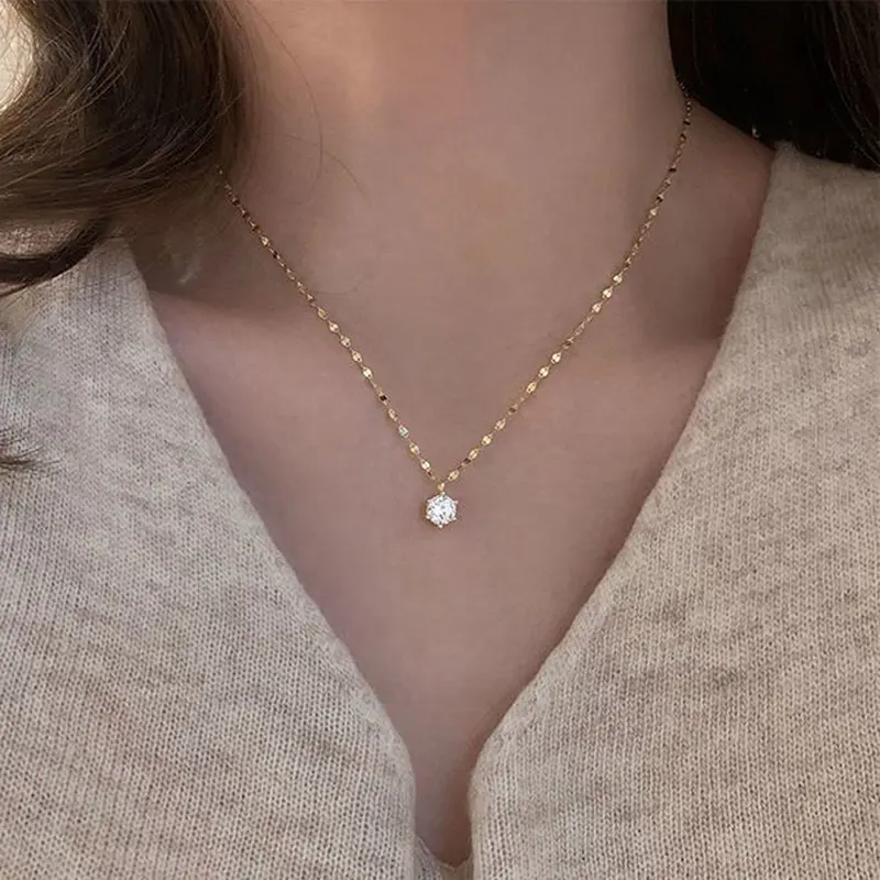 Vòng Cổ Choker, Thiết Kế Đường Nét Mỏng Sáng Bóng, Dành Cho Phụ Nữ, Collana Bijoux, Vòng Cổ, Collier Femme, Thích Hợp Cho Đám Cưới Và Đính Hôn, [Lww] Women Dây Chuyền