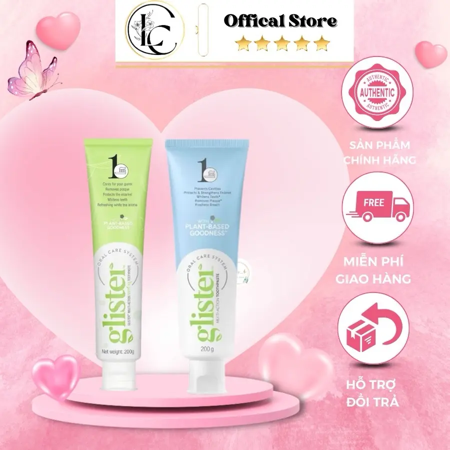 Kem Đánh Răng Amway Glister Của Mỹ Trà Trắng Làm Sạch Mảng Bám