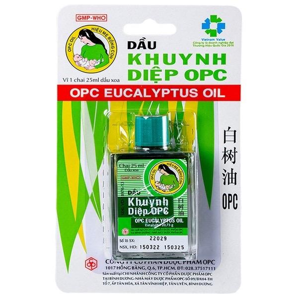 DẦU KHUYNH DIỆP OPC 25ML _ Tinh dầu khuynh diệp giúp giữ ấm cho bé