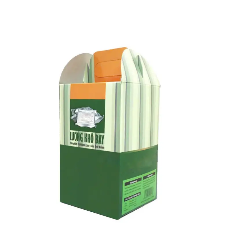 (2kg) Combo 2 hộp lương khô bay mỗi hộp 1kg. mỗi hộp có 10 gói mỗi gói 2 thanh tổng 20 thanh lương khô 4