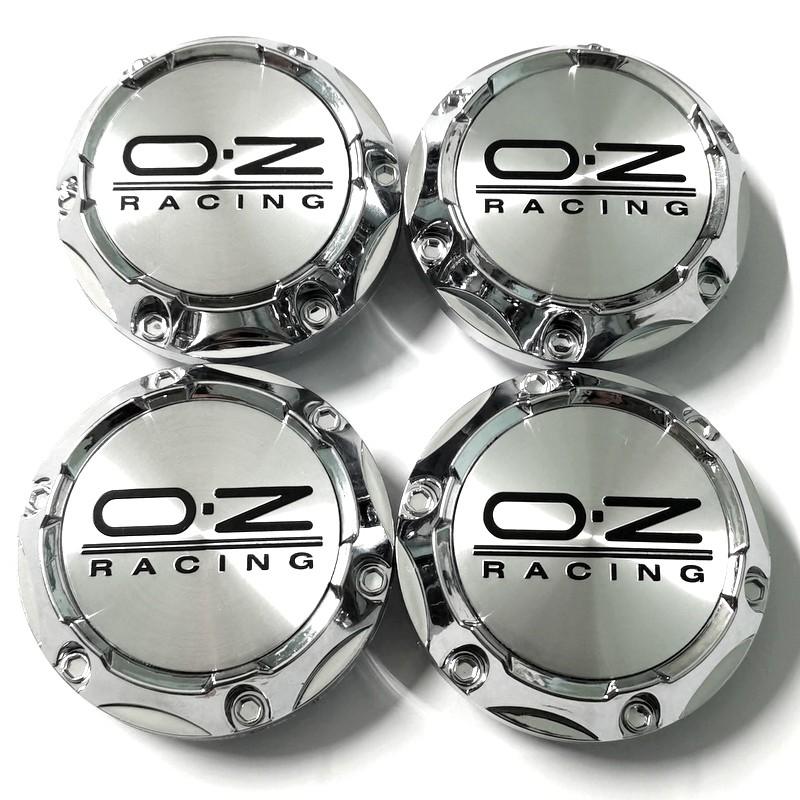 Car modification 4pcs 64mm 68mm Wheel Center Caps Hub Cap Cover Black Chrome High Quanlity Wheel Exterior Decoration for OZ Wheel 3