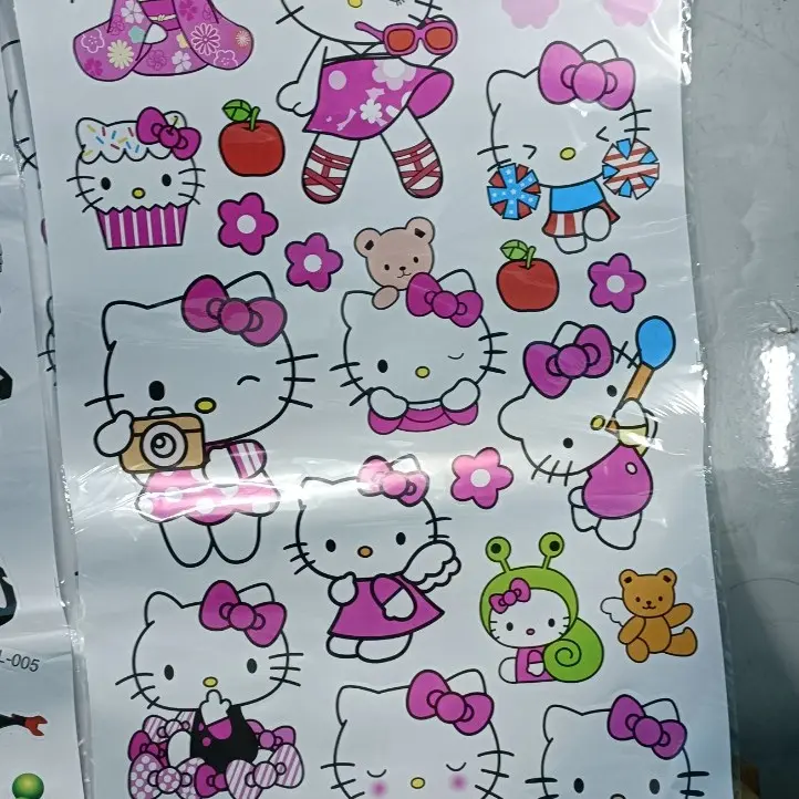 Decor hình dán công chúa, hình dán kitty, hình dán siêu nhân cho bé thoả thích sáng tạo trang trí bàn học,tủ quần áo ATD 6