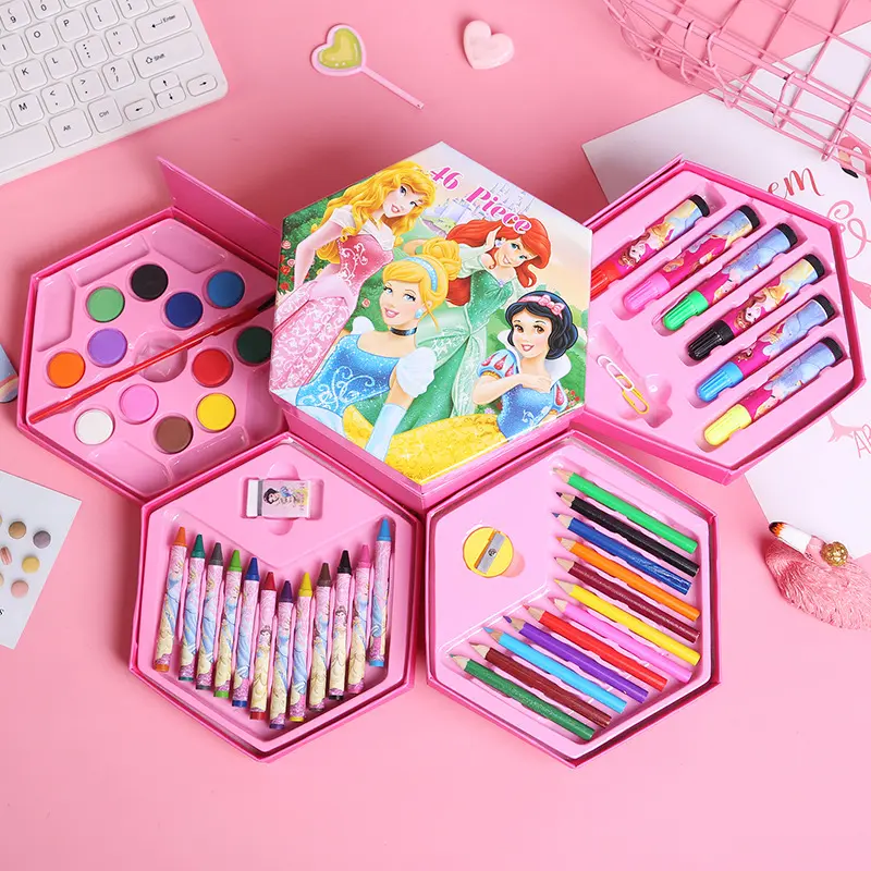 MIMI 46pcs Coloring  Art Set Children's color painting watercolor