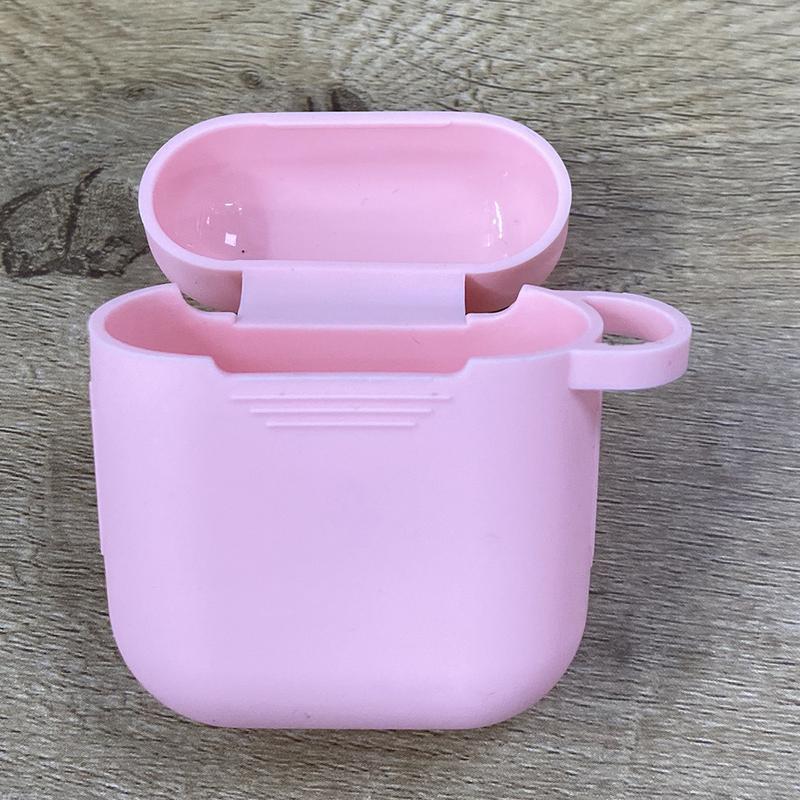 Vỏ AirPods, Tương thích với AirPods 3, Vỏ tai nghe Apple màu cầu vồng, Vỏ silicon màu Trơn có Móc, Phát hành năm 2025 2