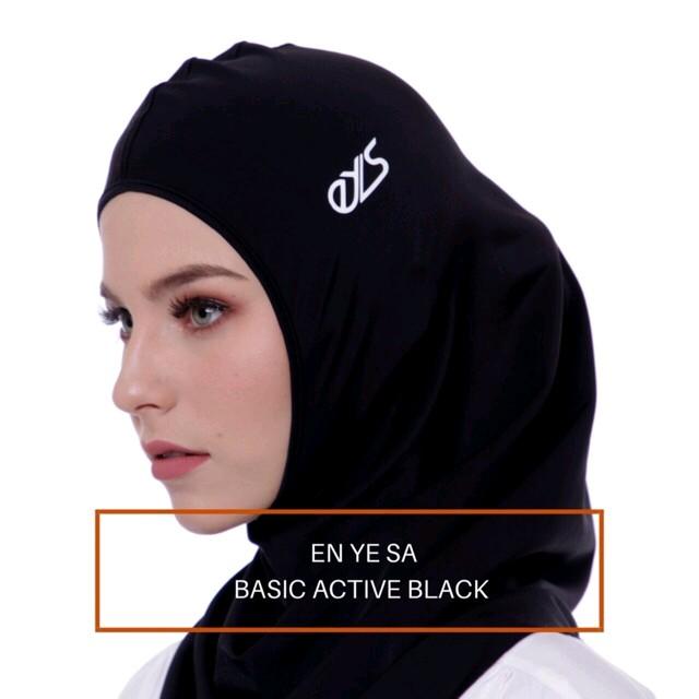 Hijab Olahraga EYS Jilbab Olahraga Indoor Outdoor Bahan Adem Nyaman Basic Kerudung Instan Muslim Standar Bergo Sekolah 1