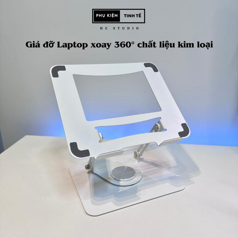 Chân đế Laptop, Tablet xoay 360 độ chất liệu Kim loại