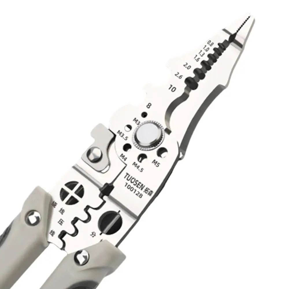 Wire Stripper Tool Multifunctional Professional Electrician Pliers Wire Cutter for Wrench Pulling Pressing Cutting Supplies