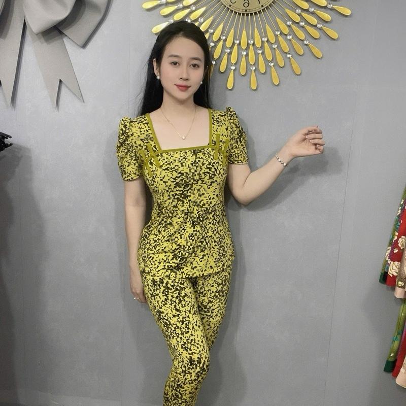 - Đồ bộ thiết kế thun aty tơ - cổ sẩm tay phồng !!!!!! 6