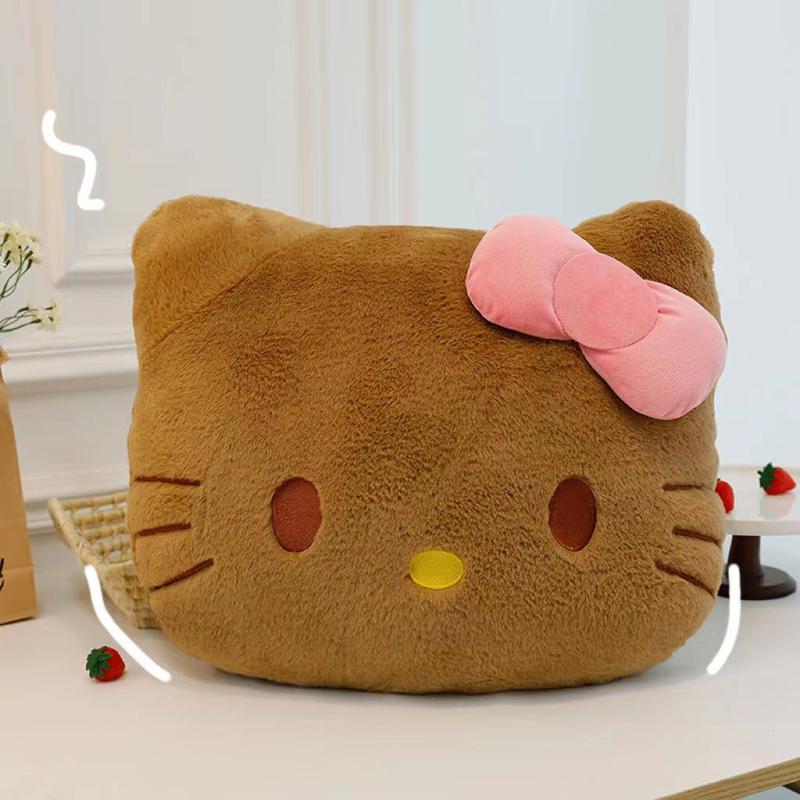 Đồ Chơi Nhồi Bông Hello Dễ Thương KT, Mèo Kitty Da Đen, Búp Bê Đệm Sau Đầu Giường / Đệm Ghế, Ưa Nhìn, Siêu Dễ Thương, Hàng Mới Về 2025 0