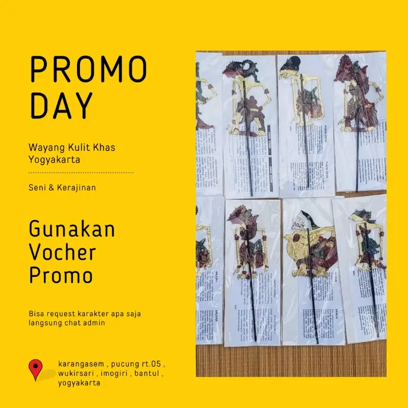 pembatas buku wayang/wayang kulit mini/ miniatur wayang kulit