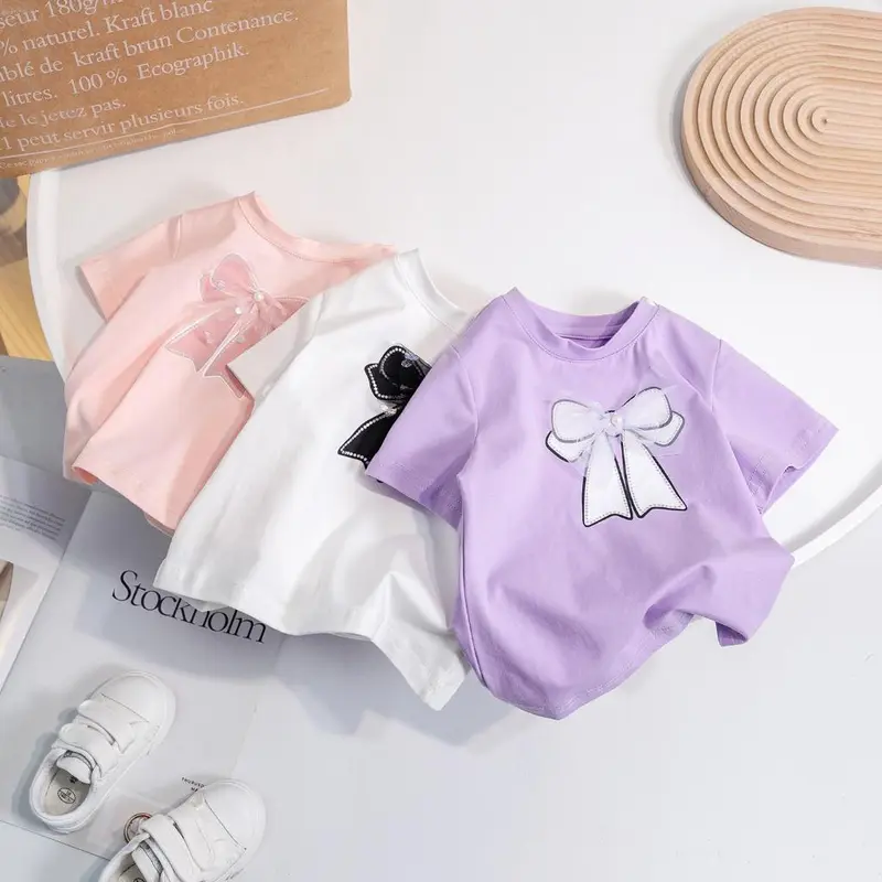 BINBINKIDS KAOS PITA ANAK PEREMPUAN LUCU BAHAN KATUN 1-8 TAHUN 0