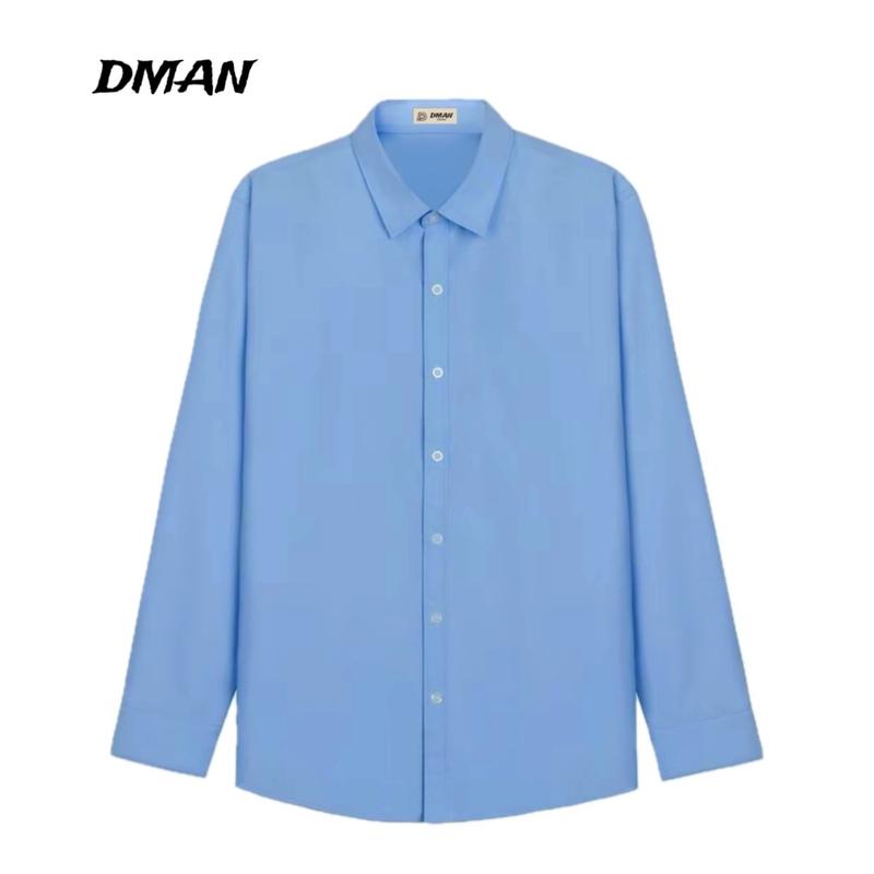 Áo Sơ Mi Nam Form Rộng Vải Lụa Hàn Phong Cách Hàn Quốc DMAN. Menswear Kate Tim Shirt 8