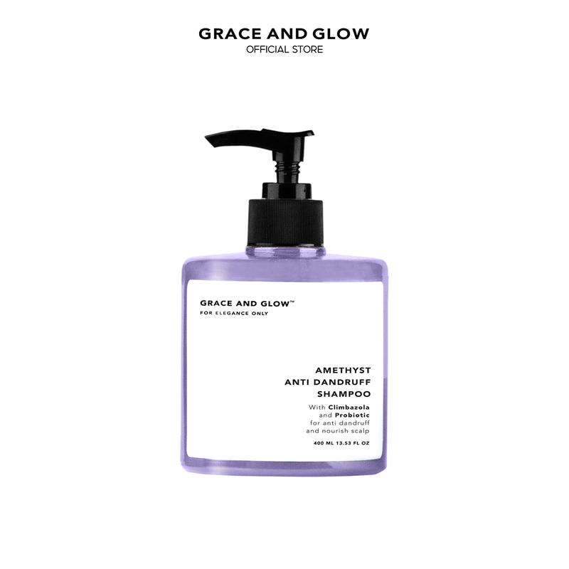 [Ưu đãi chỉ có trong Livestream] Dầu gội gàu Grace and Glow Amethyst nuôi dưỡng da đầu với Climbazole và Probiotic Dưỡng Tóc Chăm Sóc Tóc