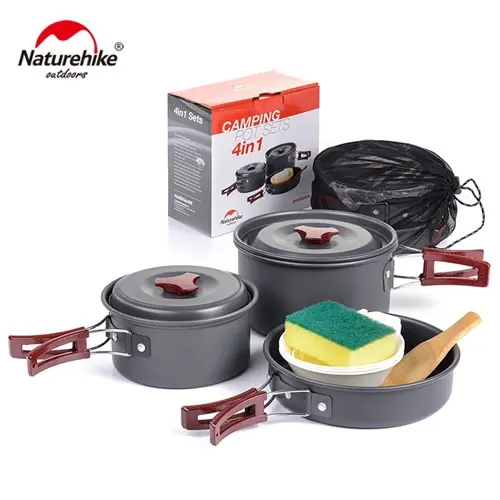 BỘ NỒI NẤU ĂN DÃ NGOẠI NATUREHIKE NH15T203-G