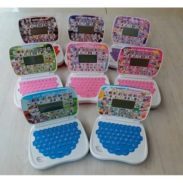 Mainan Edukasi Anak Laptop Karakter Mini 4 bahasa Fitur layar Toys Alat Perempuan 2