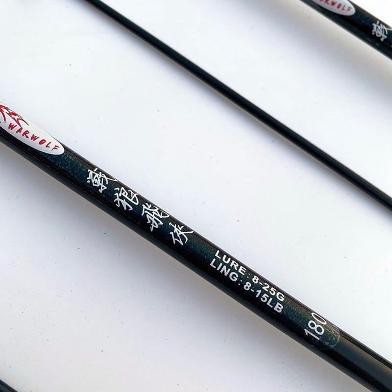 Combo cần câu lure 2 khúc máy ngang kèm dù và phụ kiện-Combo bộ cần lure máy ngang Sói Đen đủ size giá rẻ 3