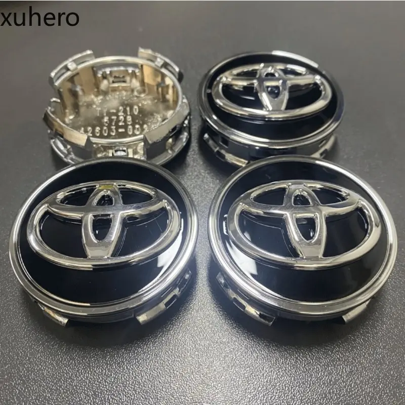 4 pieces of 53mm car wheel covers suitable for Toyota 2020-2021 Vios/ Vios Gen 4/ New Yaris L/ Wigo Original