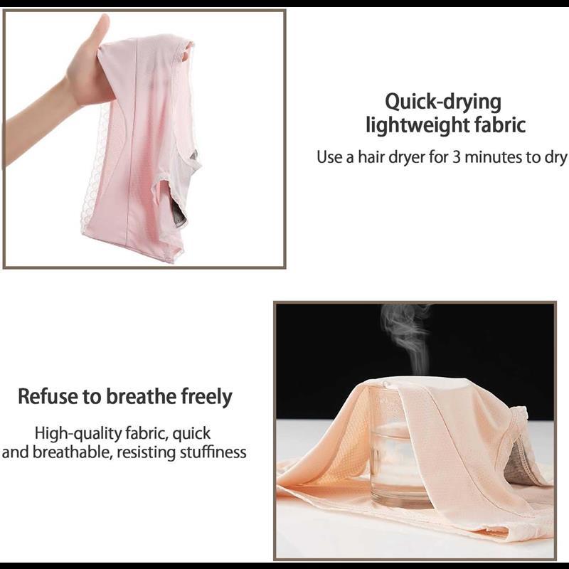 Daily Wear Pack of 5 Womens Maternity Panties Ice Silk Fabric, Under Bump Pregnancy Postpartum Brief, Cool and Breathable 5