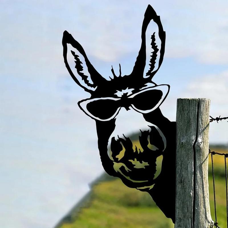 Product Introduction of Donkey Design Garden Fence Decor, Donkey Silhouette Garden Decor, Outdoor Garden Fence Decor, Farm Party Decor, Home Decor 12