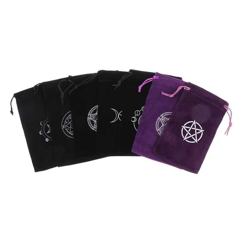 Product Introduction of [MMG]1Pc Velvet Tarots Oracle Cards Storage Bag Runes Constellation Witch Divination Accessories Jewelry  Bag Drawstring Pouch 21