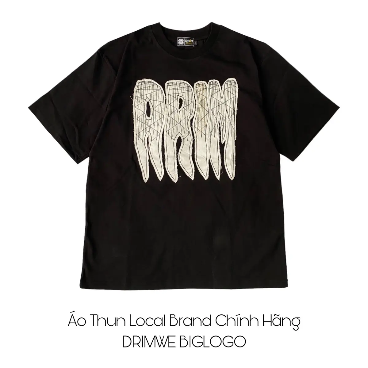 Áo thun nam nữ  local brand DRIMWE Biglogo craft cotton