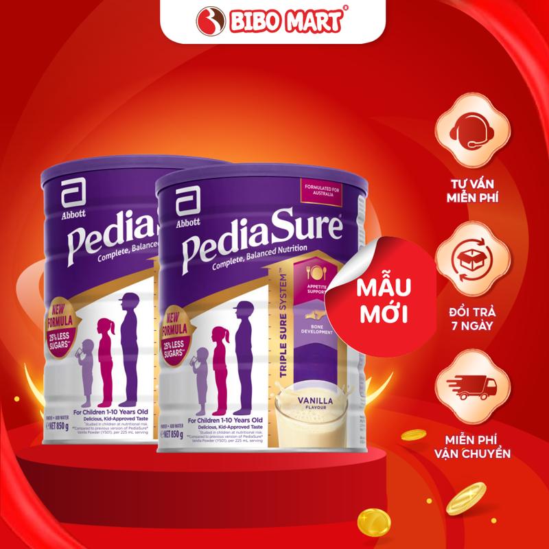   31 05 2026  Sữa PediaSure Úc 850g - Bổ Sung Dinh Dưỡng Cho Bé - Bibo Mart 