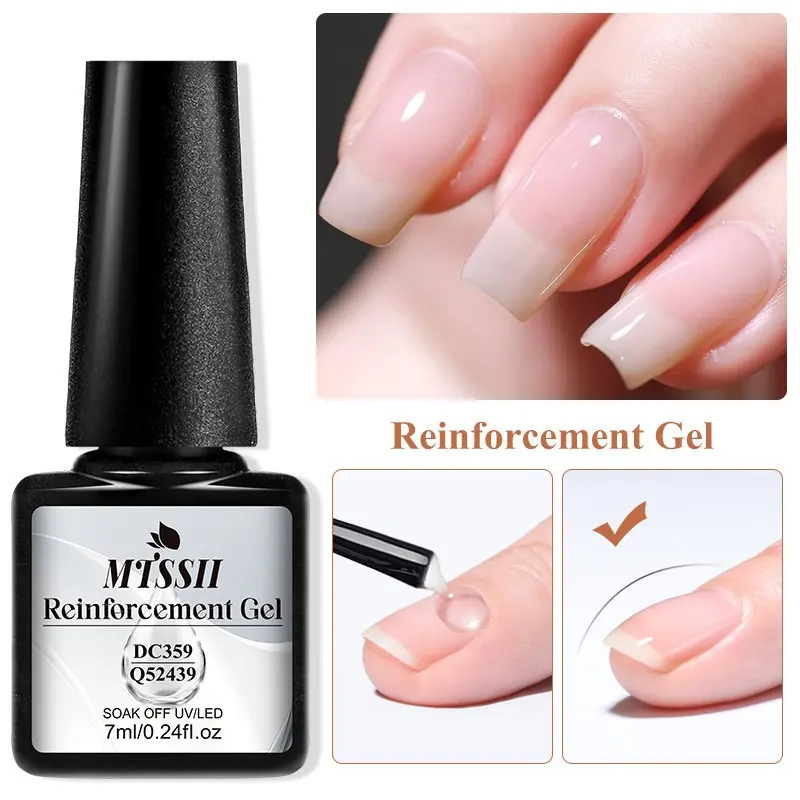 Sơn Gel Làm Cứng Móng, MTSSII, 7ml, Giữ Móng C Vòng Cung, Nâng Cao Nghệ Thuật Làm Móng, Gel Nền Dày, Không Cần Lau Lớp Phủ Trên Cùng