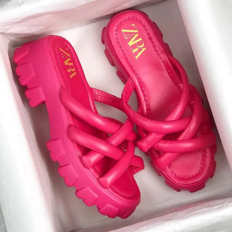sendal wedges wanita import realpict 9972 tinggi 5cm 3
