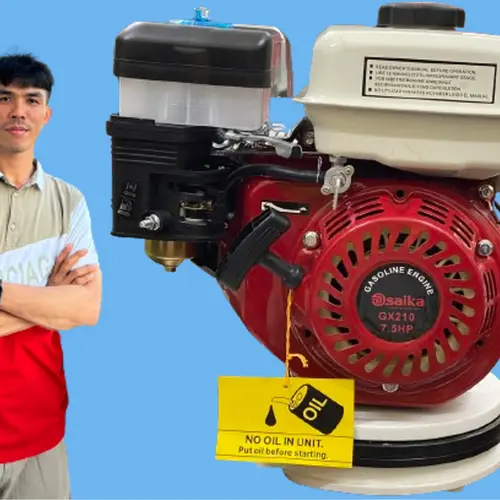 [HQD1992] Động cơ xăng OSAIKA 7.5hp - Máy nổ chạy xăng cốt thẳngbảo hành 6 tháng.