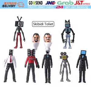 Mainan anak Skibidi Toilet Figure Set Kualitas Premium