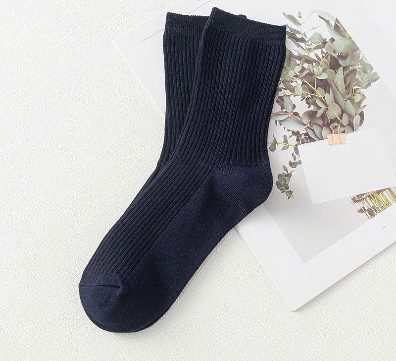 Combo 5 đôi vơ chân Dệt Kim đủ màu sắc Kiểu dáng Thời Trang Dày Dặn Menswear Nam Nữ 3