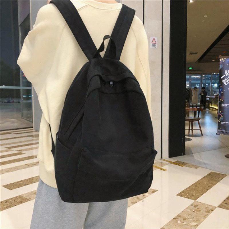 cặp đi học, balo thời trang BAMA  c ặ p balo da balo mini ba lô balo hello kitty hồng balo basic hàn quốc balo da đi học nữ 6