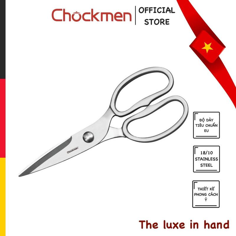 Kéo KINSGEM by Chockmen Inox 18/10 Siêu Dày Dặn Kéo Đa Năng Kéo Nhà Bếp Kéo Cắt Xương Gà