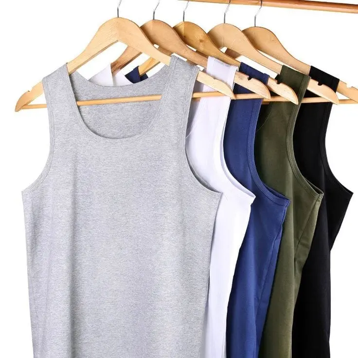 PAKET 6 PCS KAOS YUKENSI POLOS SLIM-FITTING KATUN SANTAI DALAMAN PRIA Oblong Hitam Dewasa Atasan Cowok Distro  Keren  kutang dalam Singlet sangar rompi warna hitamn xxl lekbong ikspi 4