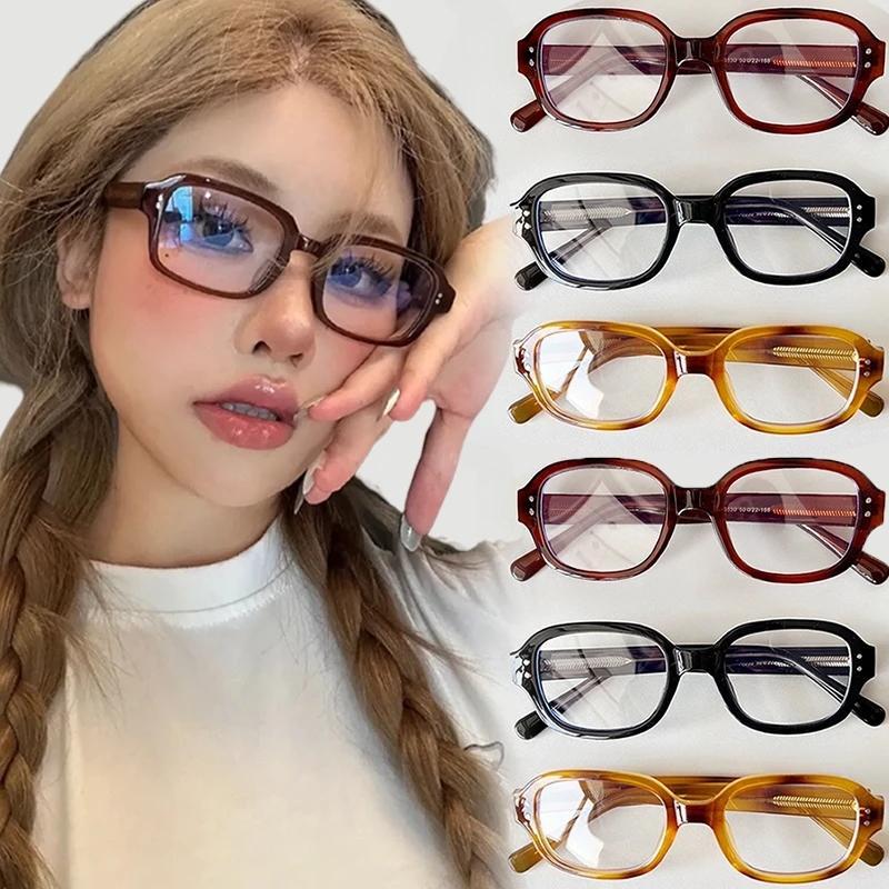 Kính Mắt Gọng Vuông Phong Cách Cổ Điển Kính Nữ Mắt Kính Chặn Trong Suốt Kính Trang Trí Cổ Điển