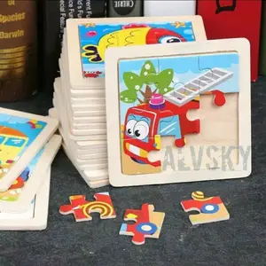 MAINAN ANAK PUZZLE KAYU MAINAN EDUKASI ANAK WOODEN PUZZLE 9 PCS