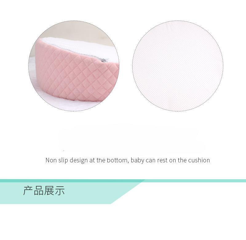Product Introduction of Newborn Baby Sleep Pillow Anti Baby Spit Milk Crib Cot Sleep Positioning Wedge Anti-Reflux Cushion Cotton nursing pillow 5
