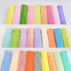 KAWAT BULU MERCY PREMIUM PIPE CLEANER 6MM X 30 CM WARNA-WARNA BARU CRAFE STUDIO